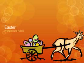 Easter. In England and Russia