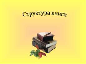 Структура книги