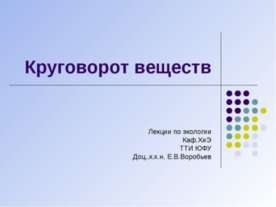 Круговорот веществ