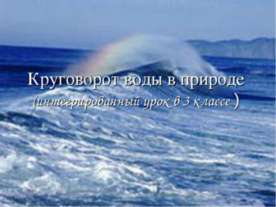 Круговорот воды в природе (3 класс)