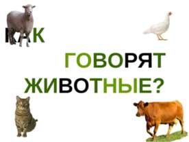 Как говорят животные?