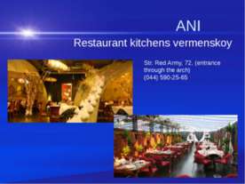 Restaurant kitchens vermenskoy