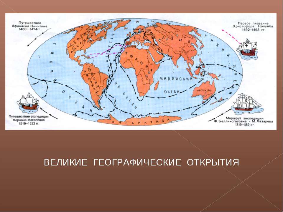 Онлайн презентация карта открытий лета