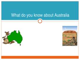 What do you know about Australia