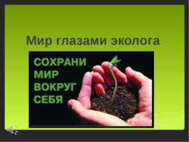 Мир глазами эколога