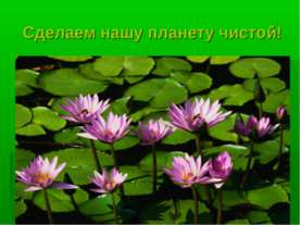 Сделаем нашу планету чистой!