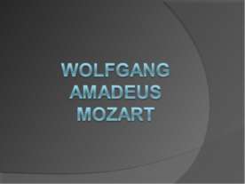 Wolfgang Amadeus Mozart