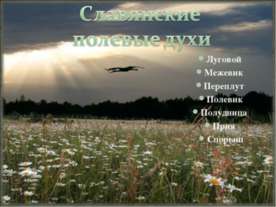 Славянские полевые духи