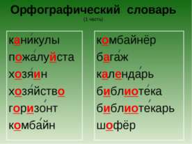 Орфографический словарь