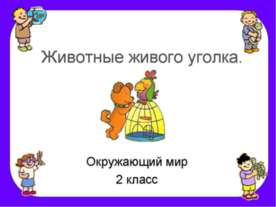Животные живого уголка 2 класс