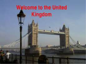 Welcome to the United Kingdom