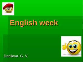 English week