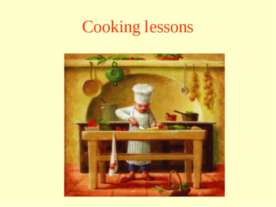 Cooking lessons