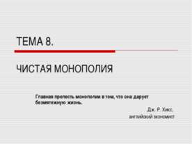 Чистая Монополия